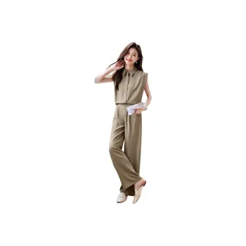 Mo Han Yi Mei Casual Suit Women's Khaki