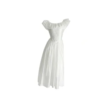 SECFLY OFFICIAL Short Sleeved Dress Women's White