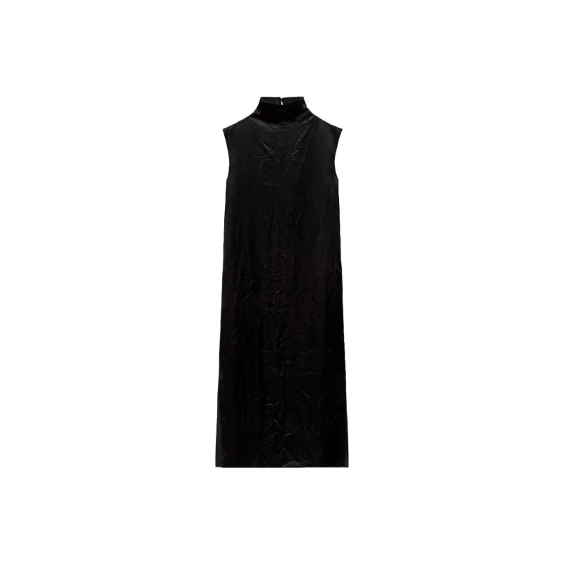 ZARA Sleeveless Dresses Women's Black-0