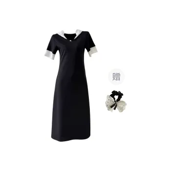 PAVEA Short Sleeved Dress Women's Black