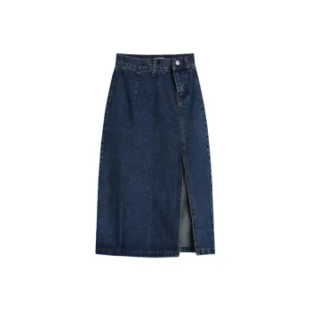 GTLA Denim Long Skirts Women's Blue