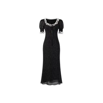 Yvetteclassic Short Sleeved Dress Women's Black