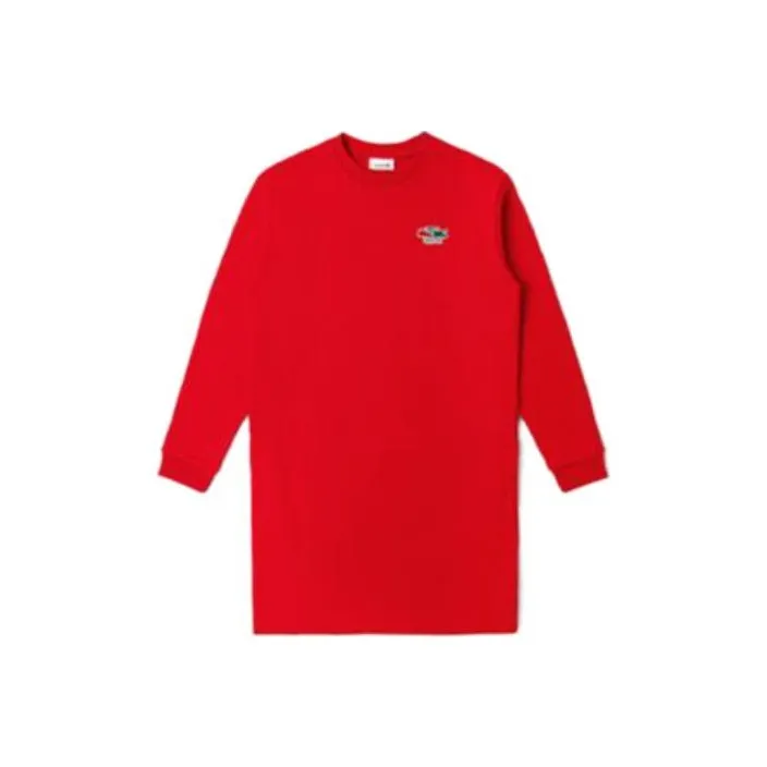 LACOSTE Long-Sleeved Dresses Women's Red-0