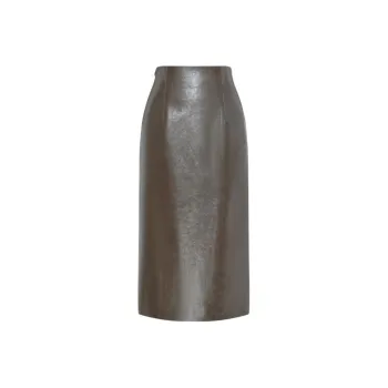 IDPAN Leather Long Skirt Women's