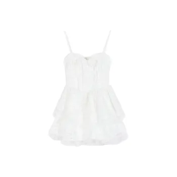 BloominGirls Slip Dresses Women's White