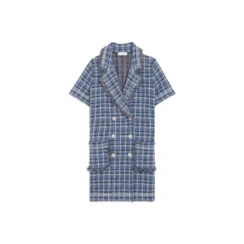 Sandro Short Sleeved Dresses Women's Blue