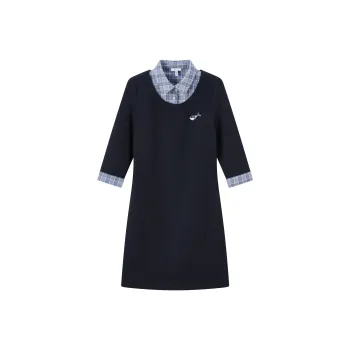 FINITY Long Sleeved Dresses Women's Navy Blue