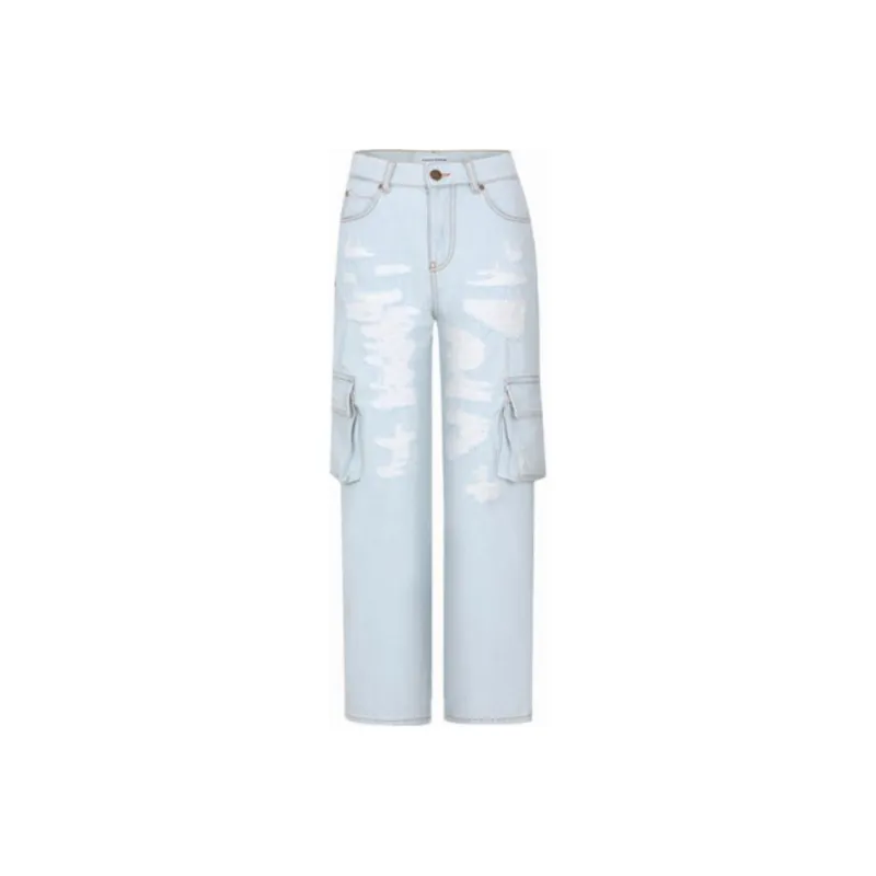 PINKO SS24 Jeans Women's Light Blue-0