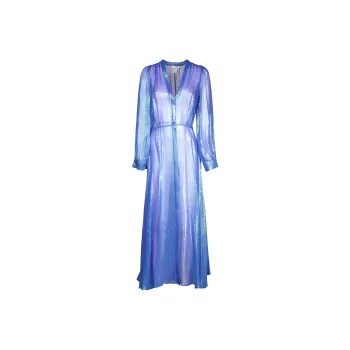 Forte Forte Metallic Patterned jacquard Midi Dress