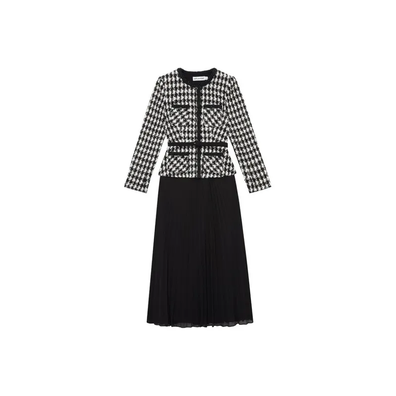 Self portrait Long Sleeved Dresses Women's Black-0