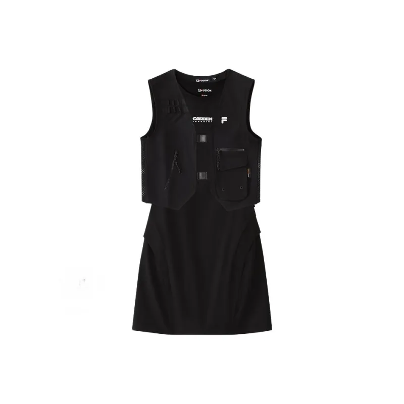 FILA FUSION Sleeveless Dresses Women's Jet Black-0