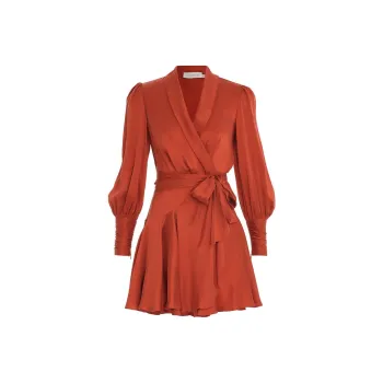 Zimmermann Silk Wrap Minidress