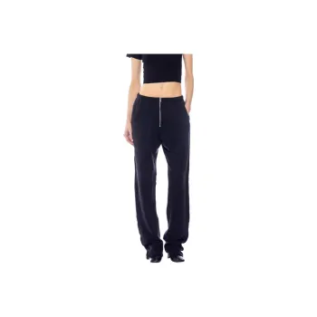 SAMI MIRO VINTAGE FW24 PORTERHOUSE SWEATPANTS IN BLACK TERRY Knitted Sports Pants Women's Black