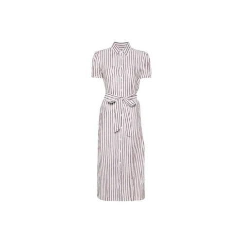 Multi Shine Print Hoodie Teens Striped Shirt Dress