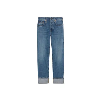 GUCCI Logo Patch Jeans