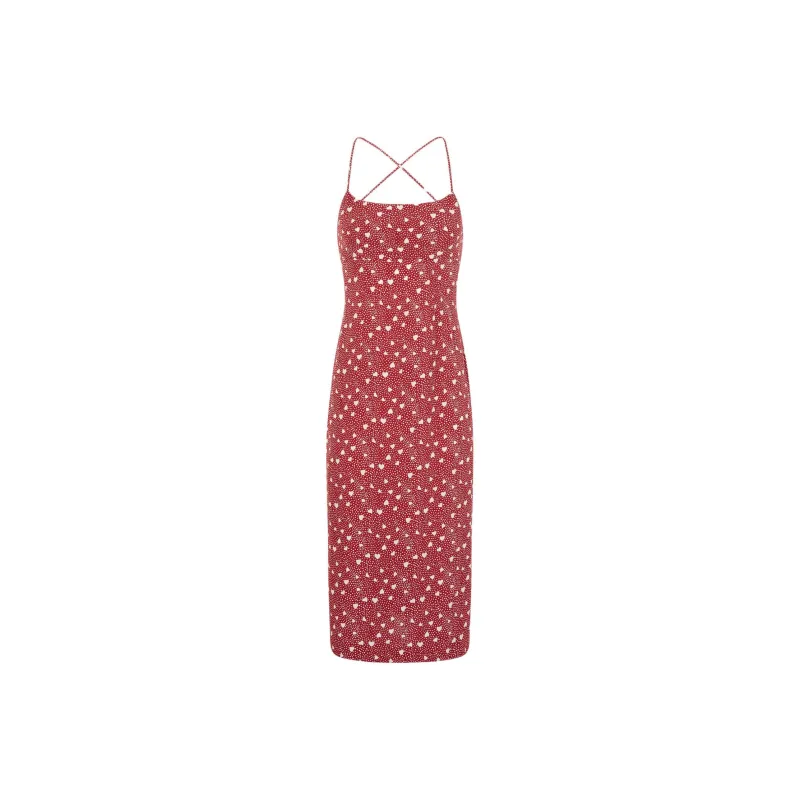 Rouje ANNICK DRESS Slip Dresses Women's Red-0