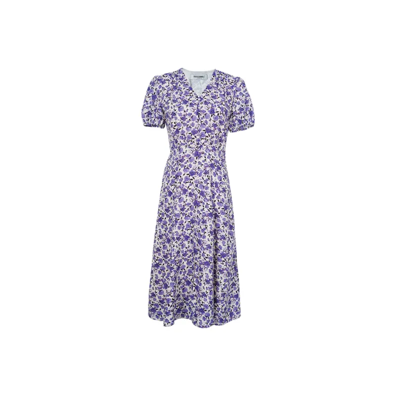 MISSSHINE Short Sleeved Dresses Women's Purple-0