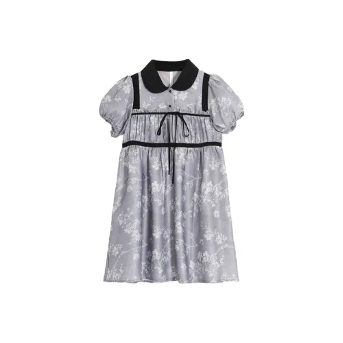 SETIROM Short Sleeved Dress Women's Gray
