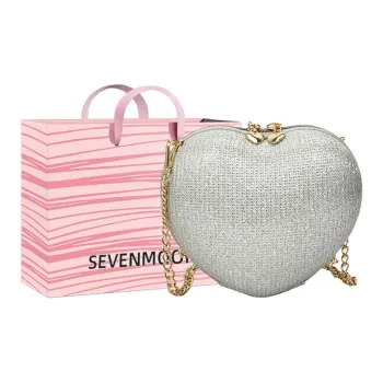 SEVENMOONS PU Heart Shaped Crossbody Bag Women's Multicolor