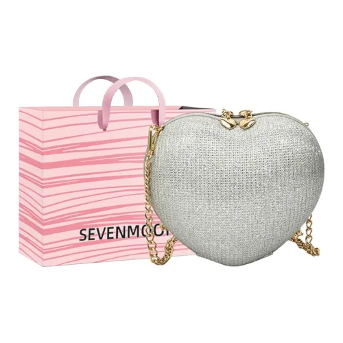SEVENMOONS PU Heart Shaped Crossbody Bag Women's Multicolor