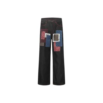 Flowers In Water Jeans Unisex Black