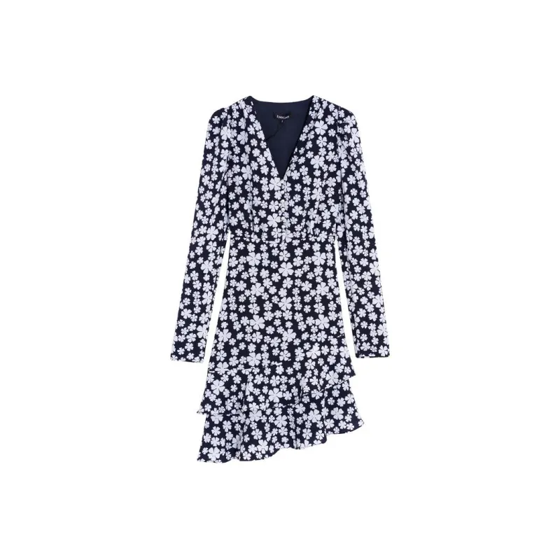 Bebe Long-Sleeved Dresses Women's Navy Blue-0