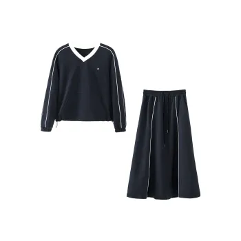 Fstudio Sweatshirt Set Women's Navy Blue