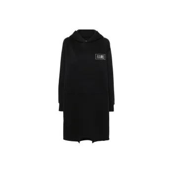 MM6 Maison Margiela Single Stitch logo Hooded Dress