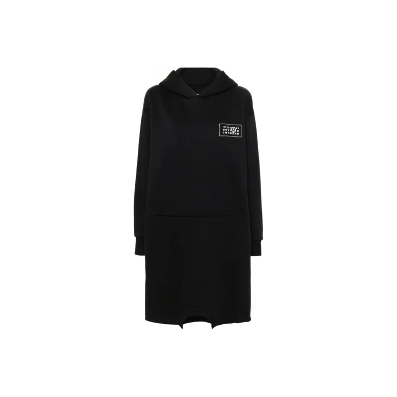 MM6 Maison Margiela Single Stitch logo Hooded Dress-0