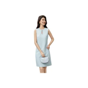 SENTUBILA Sleeveless Dress Women's Transparent Blue