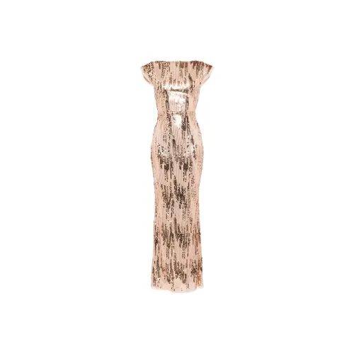Talbot Runhof Sequined Cap sleeve Gown