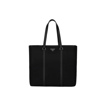 PRADA Nylon Tote Bag, Shopping Bag, Shoulder Bag, Handbag Regular Men's Black