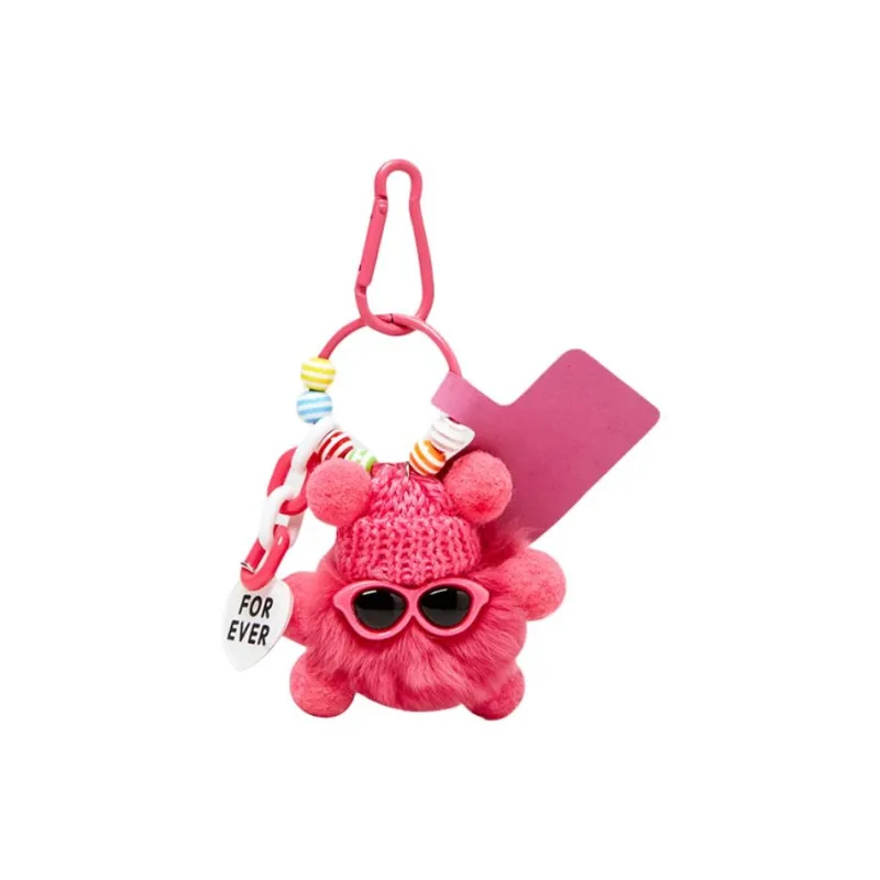 Narandu Rex Rabbit Fur Keychain Bag Accessory Women's Multicolor-6