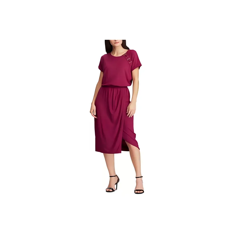 Polo Ralph Lauren Short-Sleeved Dresses Women's Red-0
