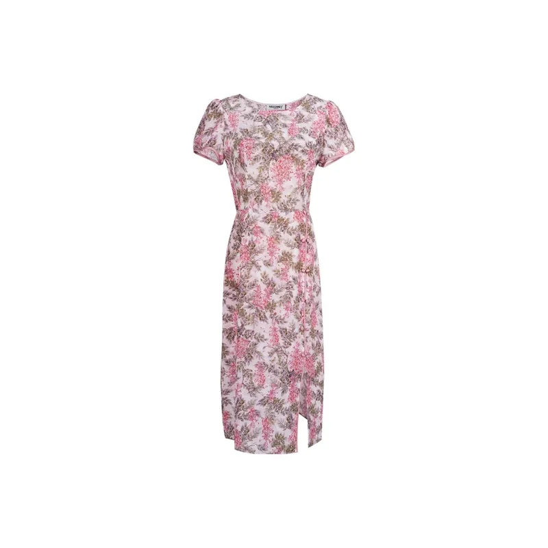 MISSSHINE Short-Sleeved Dresses Women's Pink-0