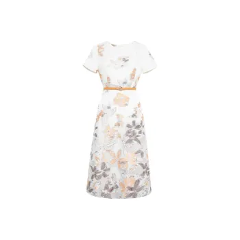 BBLLUUEE Short Sleeved Dress Women's Rimu Orange