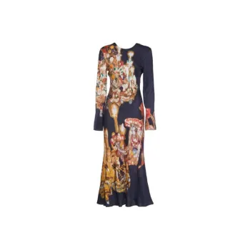 MSGM Rear Zipped Satin Dress