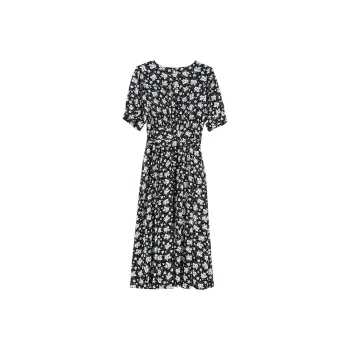 HUASJ Short Sleeved Dresses Women's Black