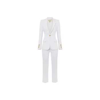 Elisabetta Franchi Embroidery And Strap Crêpe Jacket