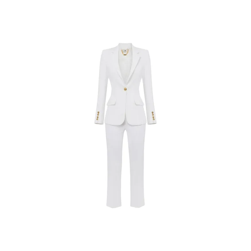 Elisabetta Franchi Embroidery And Strap Crêpe Jacket-0