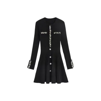 Bebe Long Sleeved Dress Women's Black