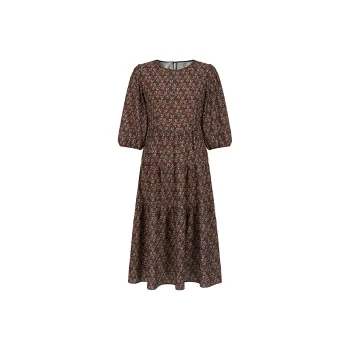 JZ. ANNAKRO Long-Sleeved Dresses Women's Floral Brown