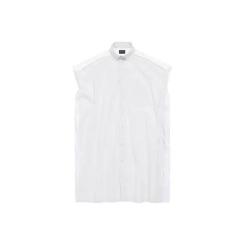 Balenciaga Sleeveless Dress Loose Fit Style Women's White