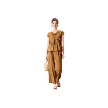 FENHONGMALI SS24 Casual Suit Women's Coffee