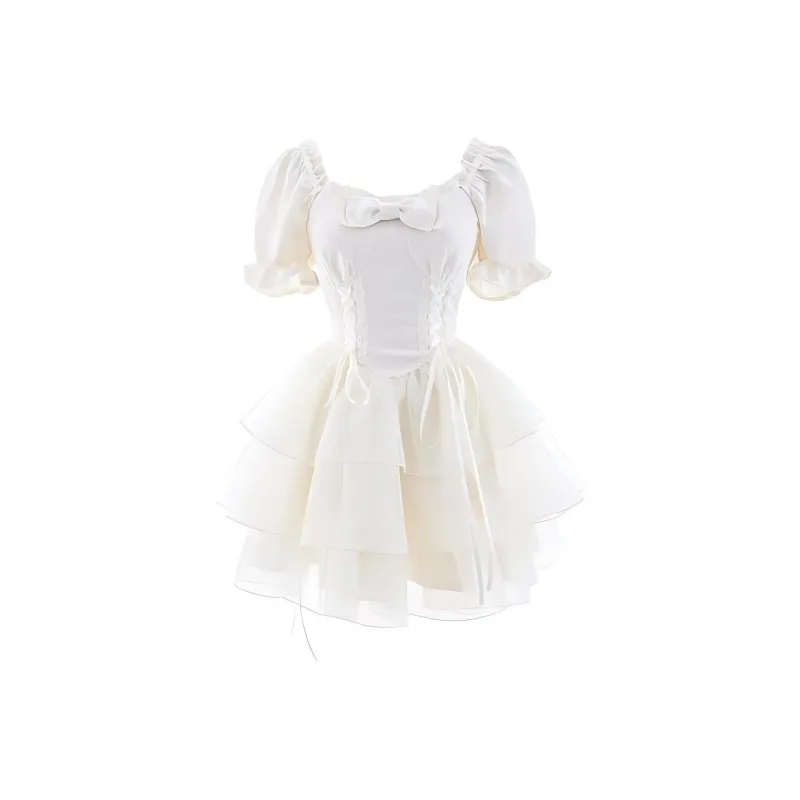 KENLY Short Sleeved Dresses Women's Apricot-0