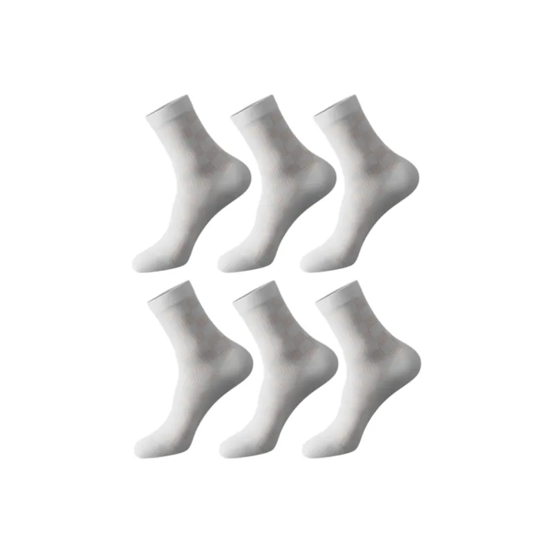 LUYOUYE Mid Calf Socks Men's 6 Pack-11
