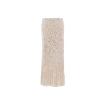 Brunello Cucinelli Crochet Midi Skirt