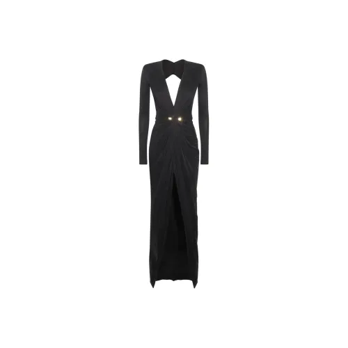 Mugler SS25 Pierced Tailored Raw Denim Jacket Business Suit Womens Black