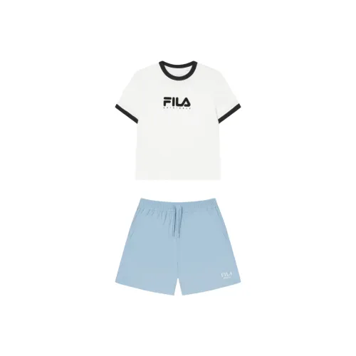 FILA Casual Suits Women's Cloud White+Innocent Blue