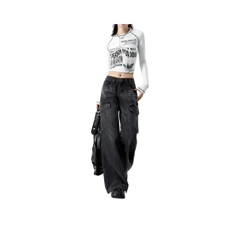 FOREVER 21 Jeans Women's Black Gray-5
